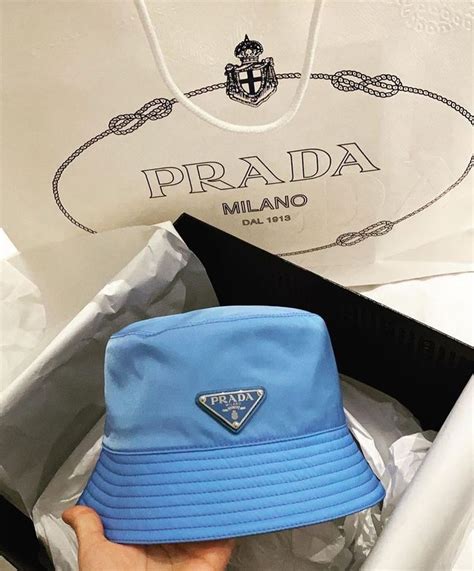 blue prada cap|Prada Bucket Hats & Hats for Women .